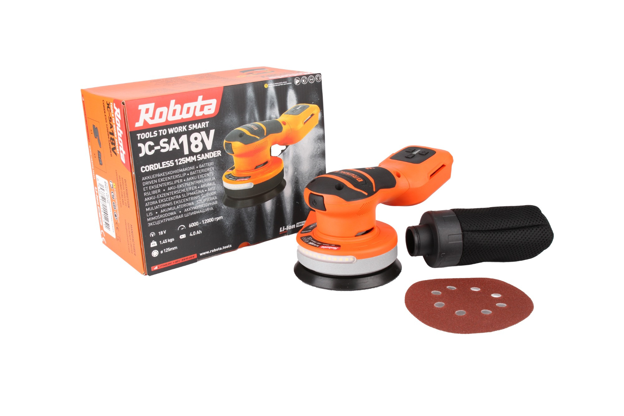 Robota DC-SA18V akkuepäkeskohiomakone, runko - Image 8
