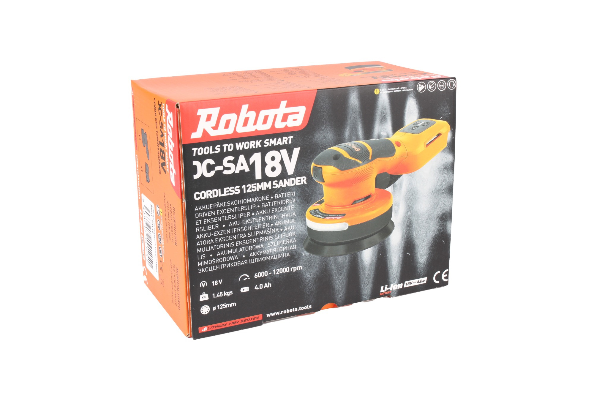 Robota DC-SA18V akkuepäkeskohiomakone, runko - Image 9