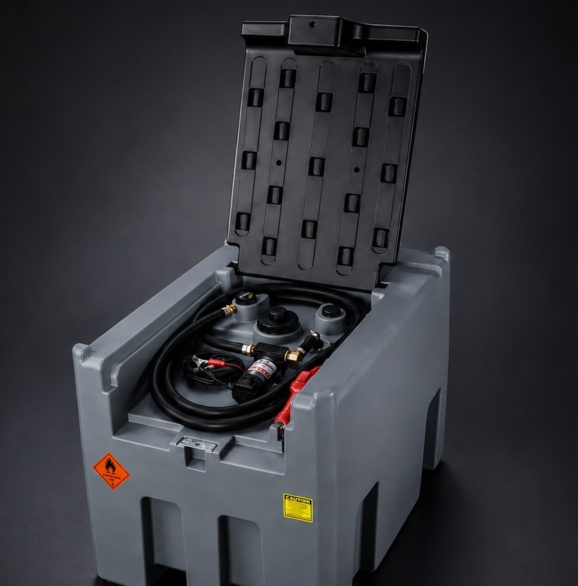 LöpöX Dieselsäiliö 400 L,12V pumpulla